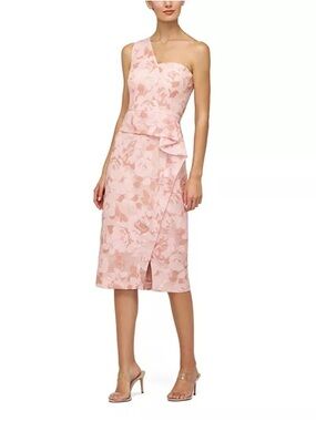 Kay Unger Dariana One-Shoulder Dress - Size 6